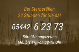 24 Stunden Bereitschaft unter 05442 / 62373