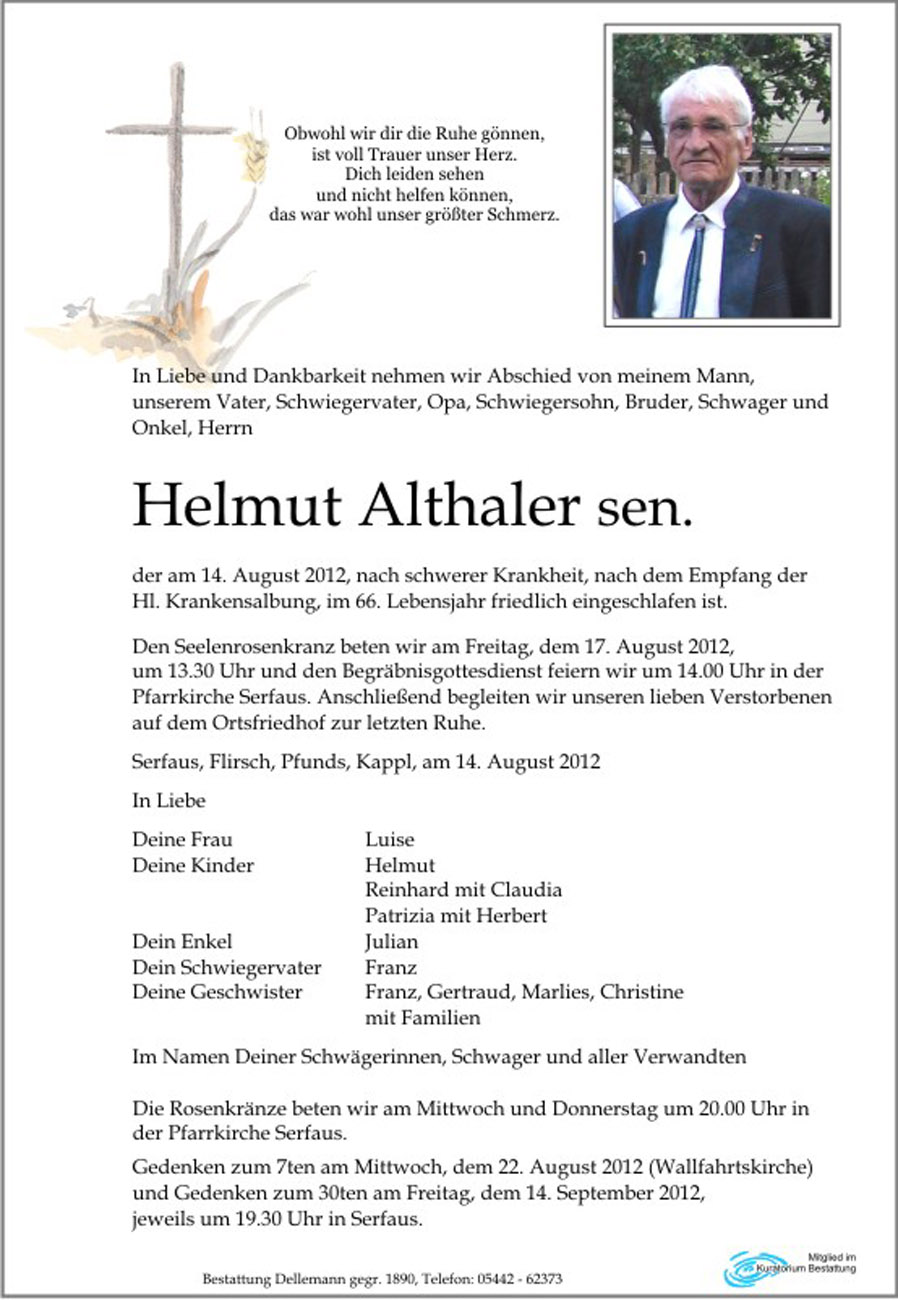   Helmut Althaler sen.