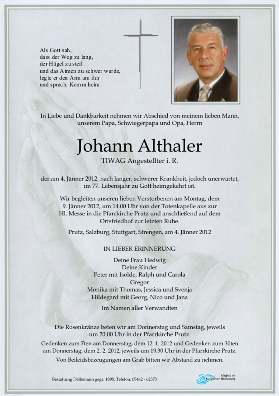   Johann Althaler