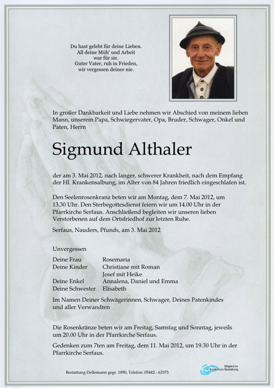   Sigmund Althaler