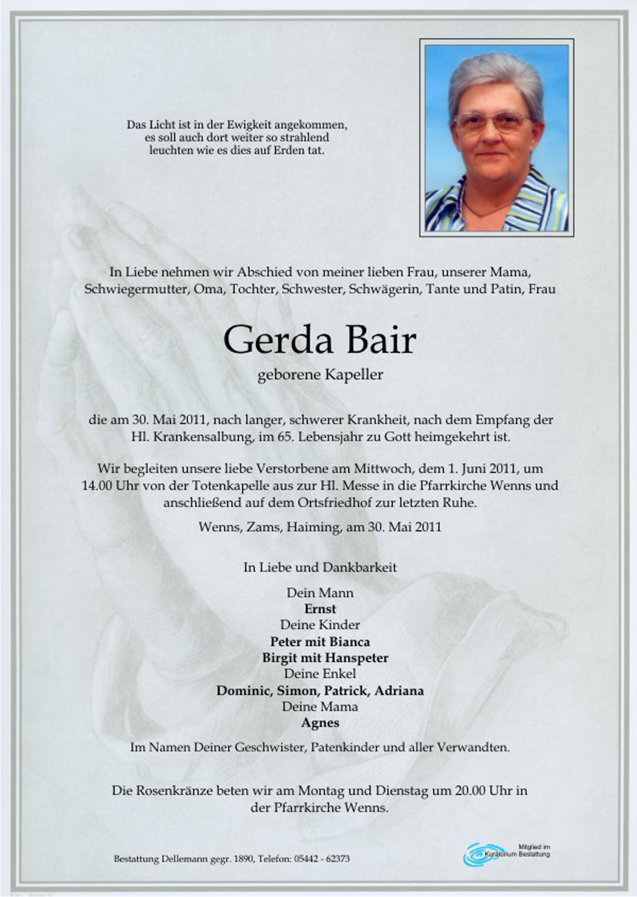   Gerda Bair