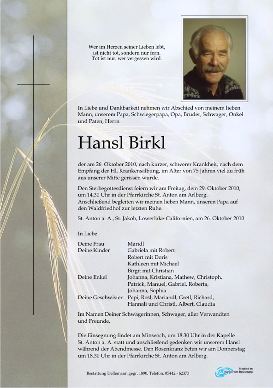   Hansl Birkl