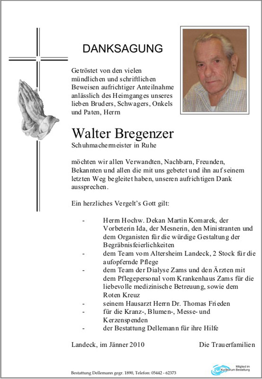   Walter Bregenzer