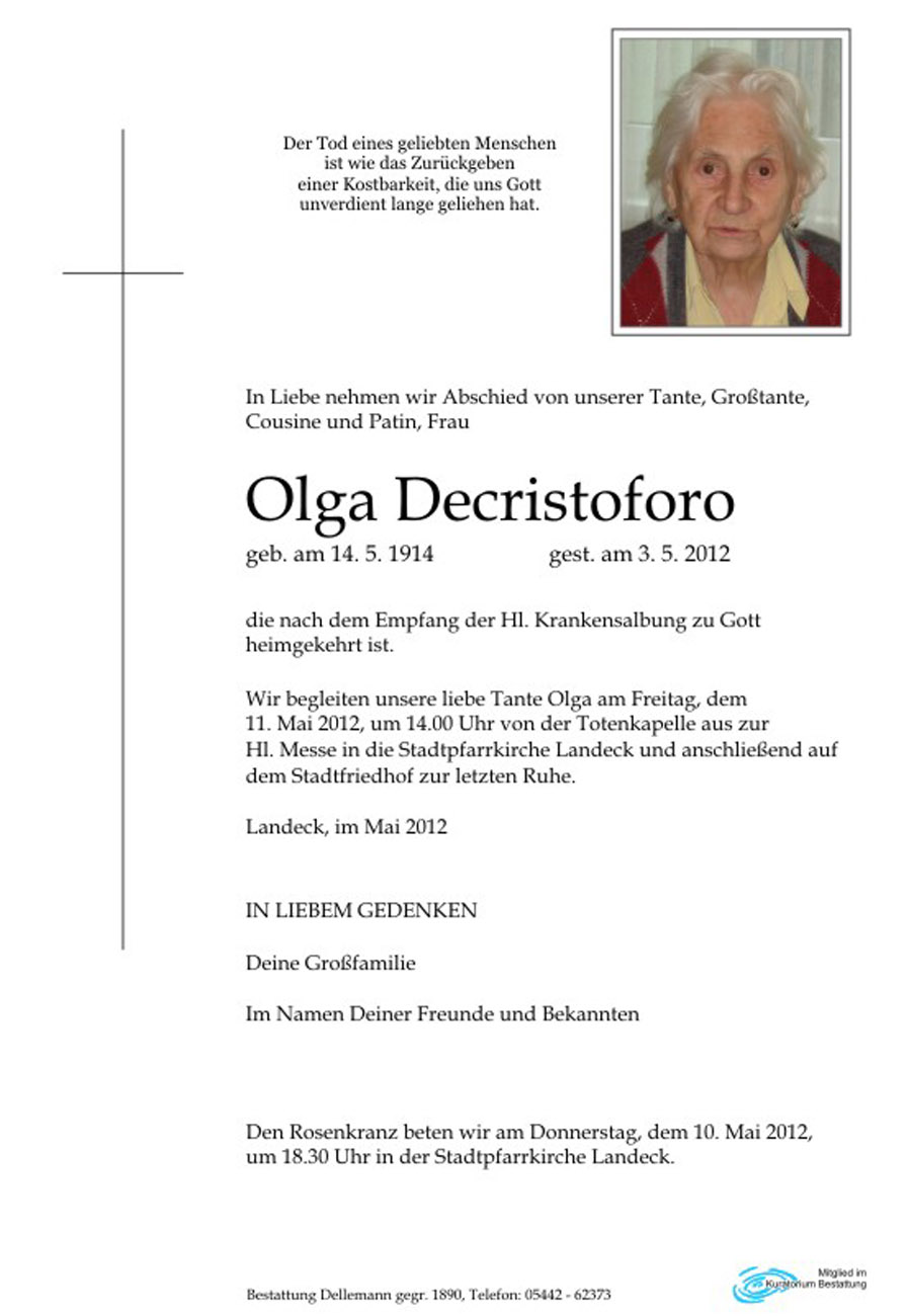   Olga Decristoforo