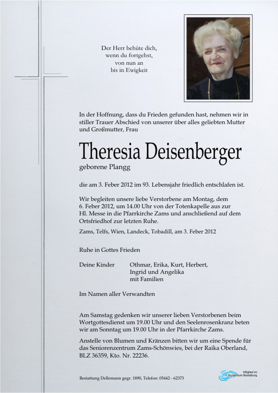   Theresia Deisenberger