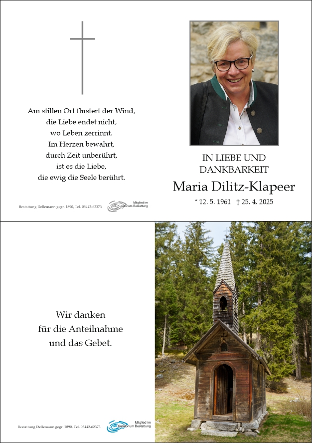 Maria Dilitz-Klapeer 