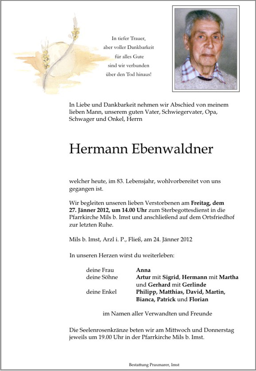   Hermann Ebenwaldner