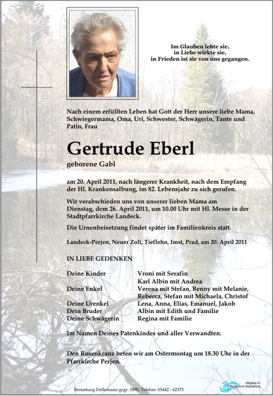   Gertrude Eberl