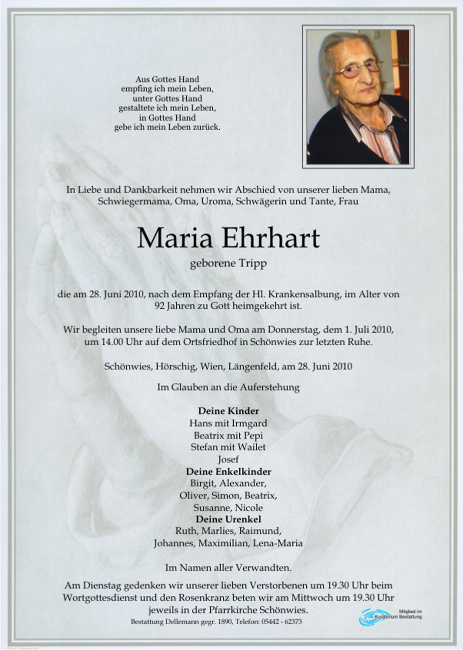   Maria Ehrhart