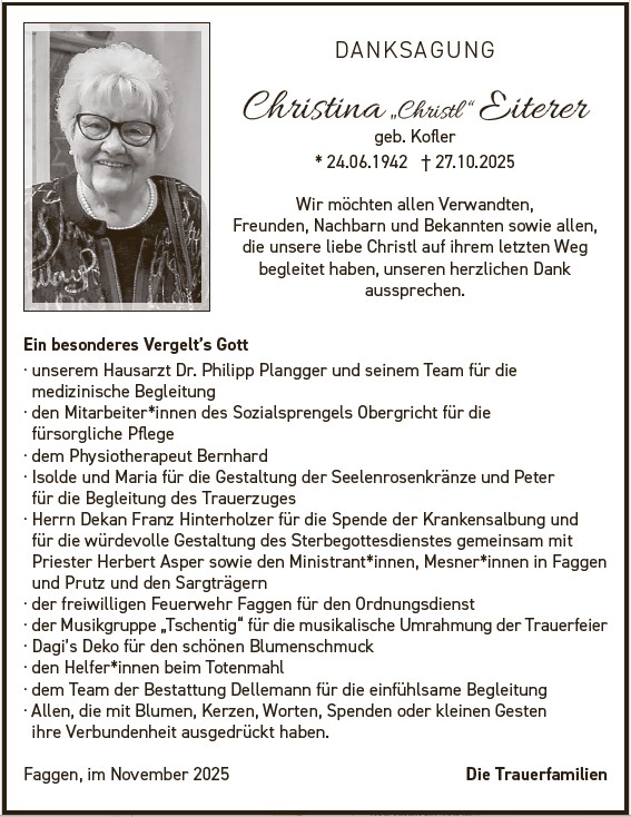 Christina "Christl" Eiterer 