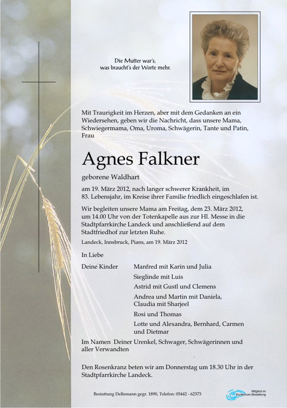   Agnes Falkner