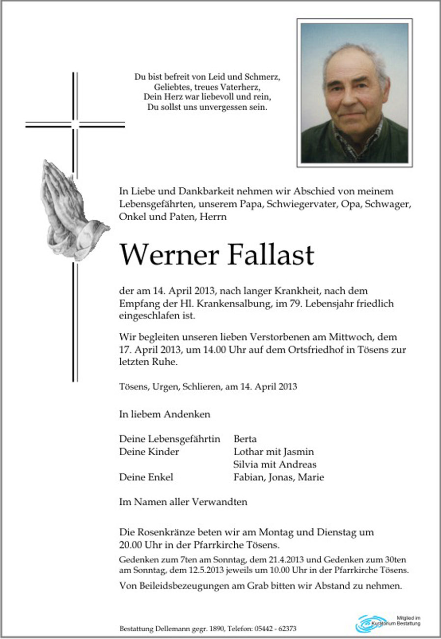   Werner Fallast