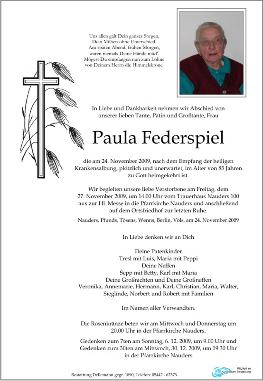   Paula Federspiel