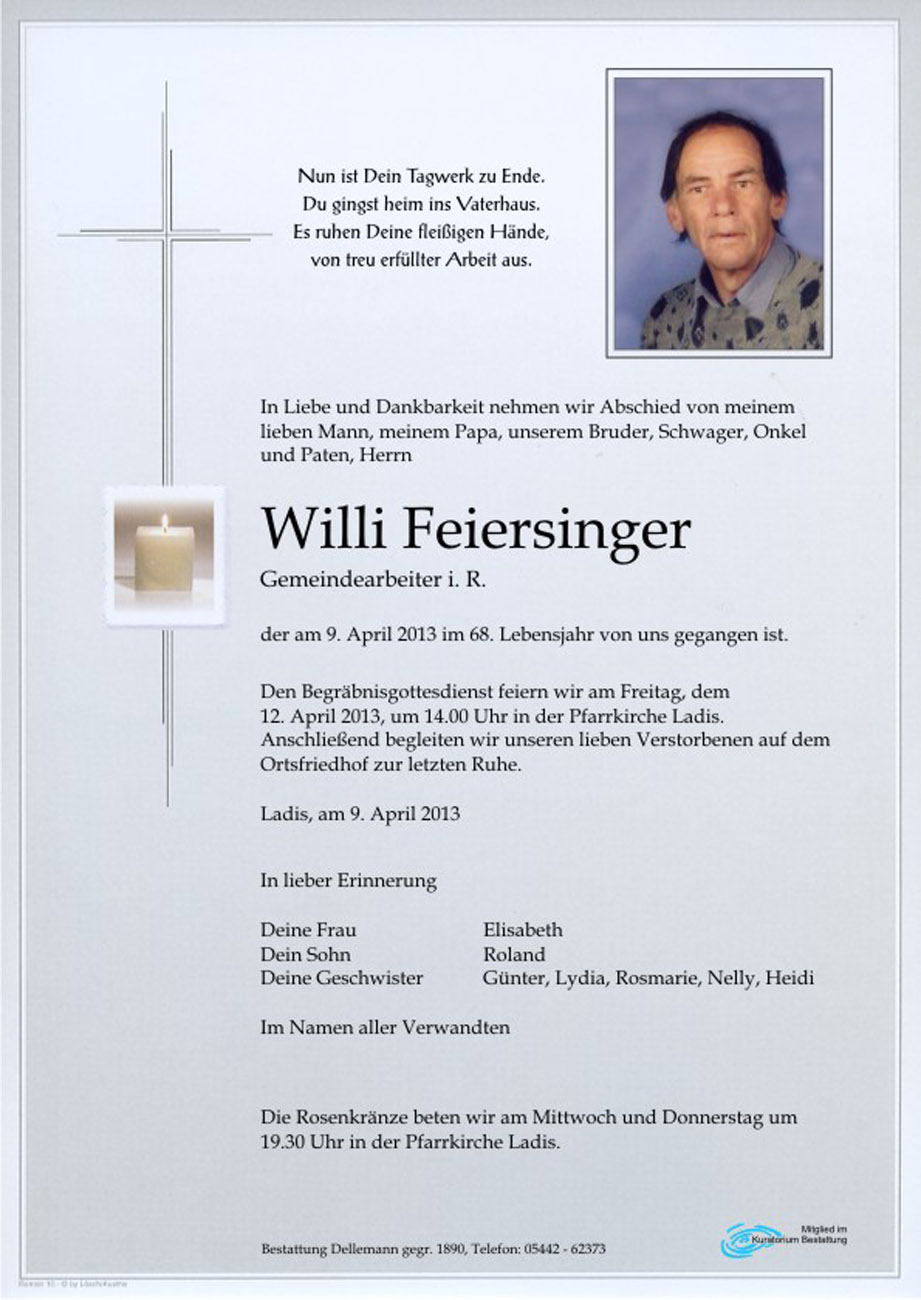   Willi Feiersinger