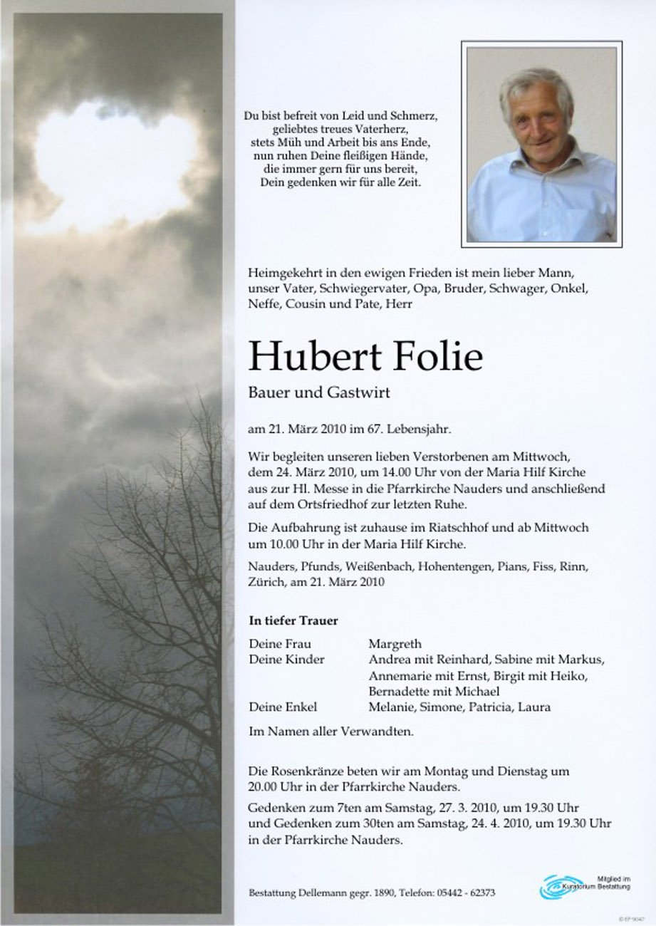   Hubert Folie