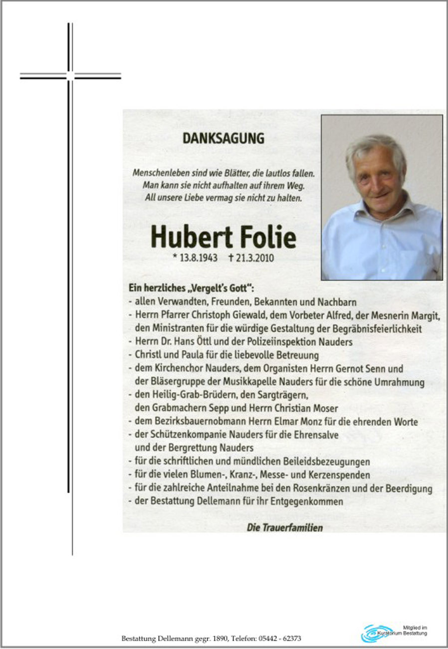   Hubert Folie