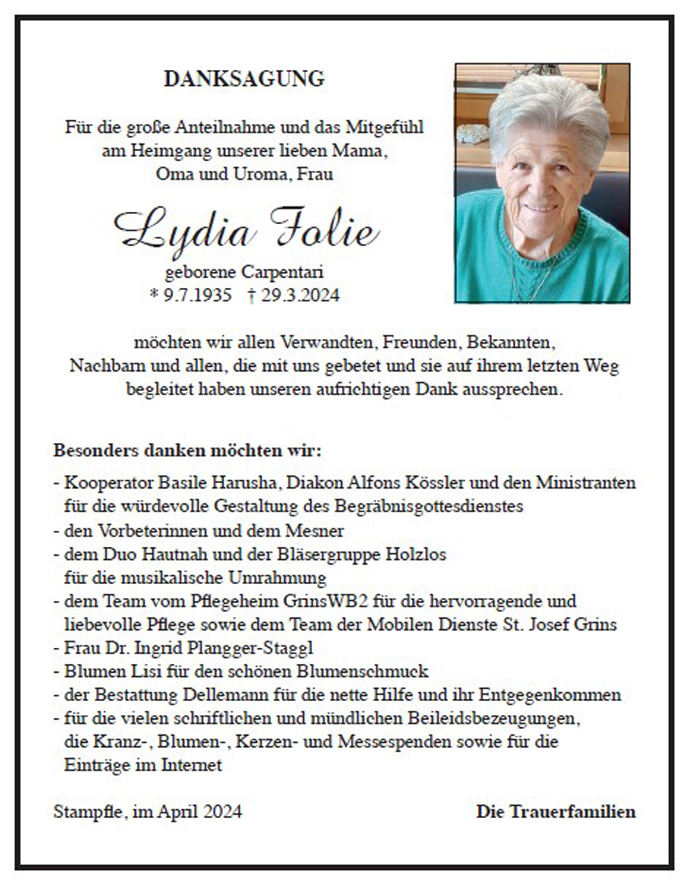 Lydia Folie 