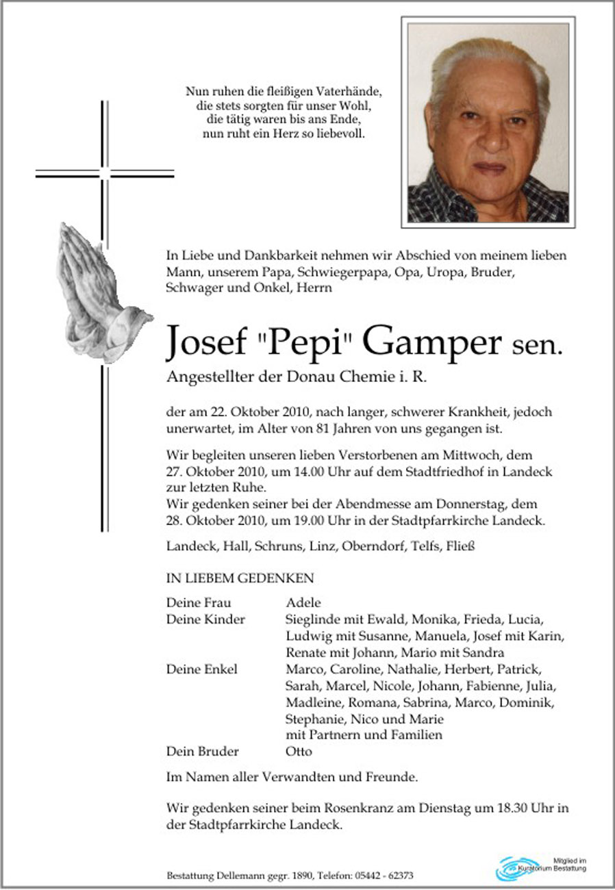   Josef "Pepi" Gamper sen.