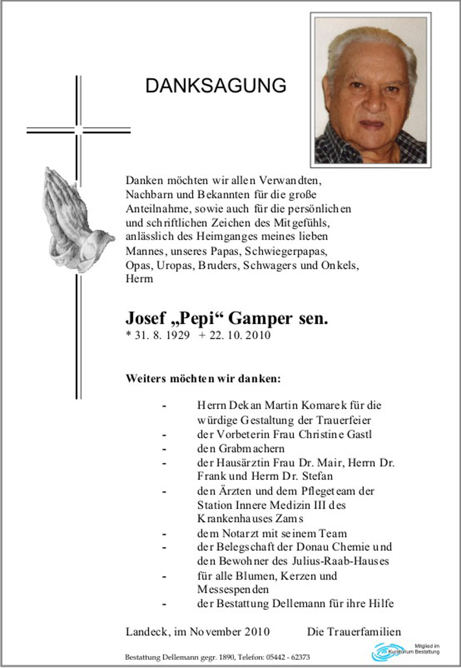   Josef "Pepi" Gamper sen.