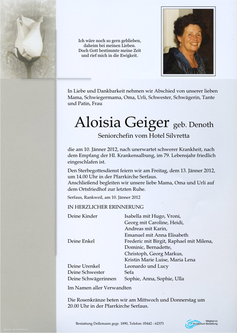  Aloisia Geiger