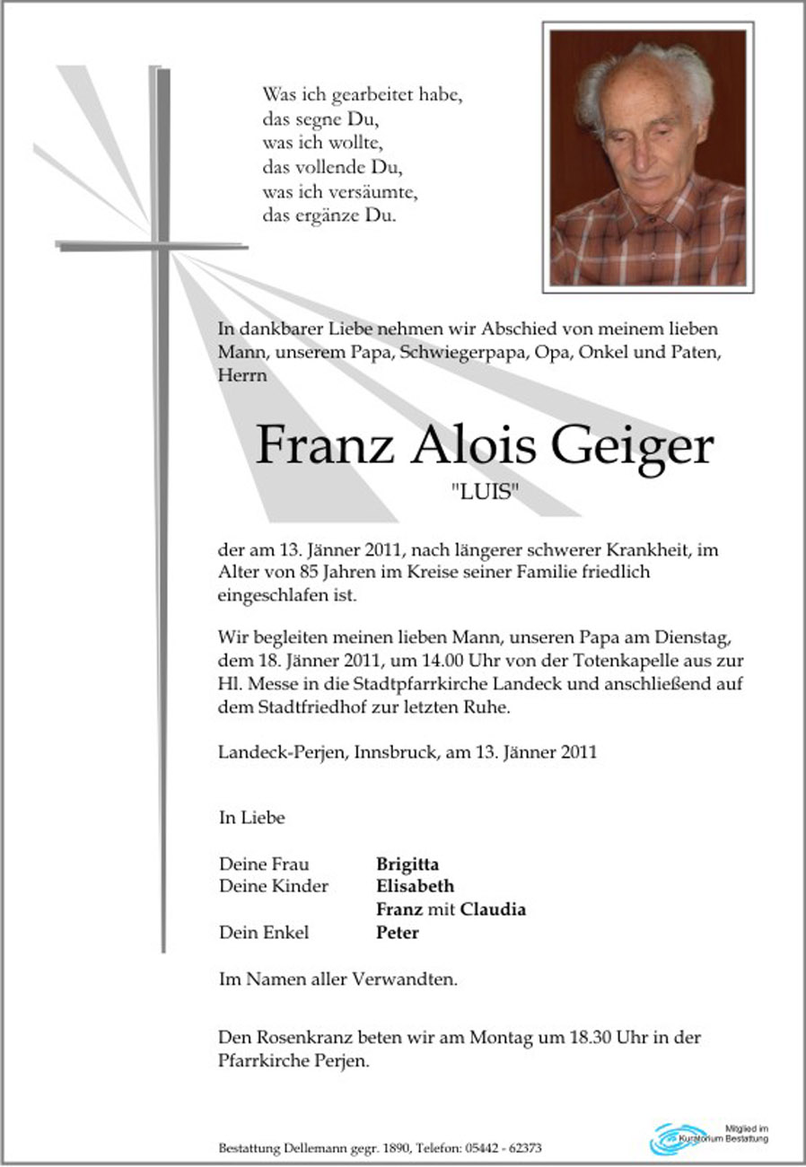   Franz Alois Geiger