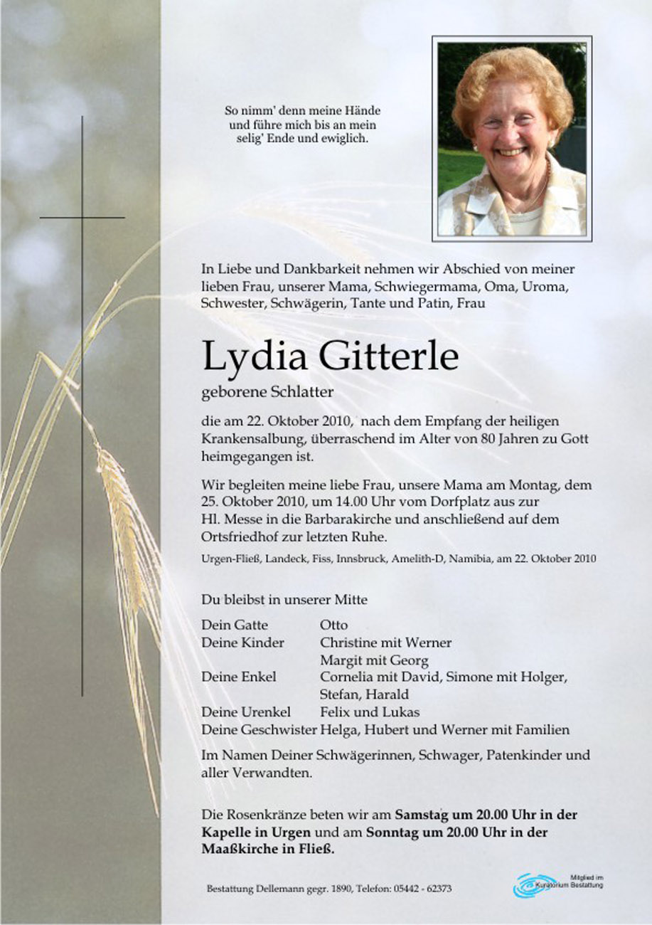   Lydia Gitterle