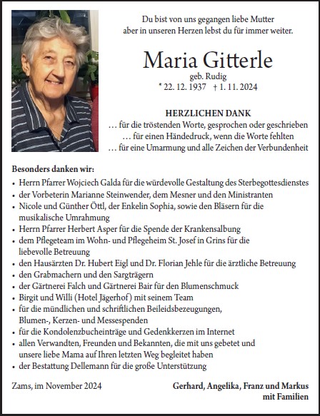 Maria Gitterle 