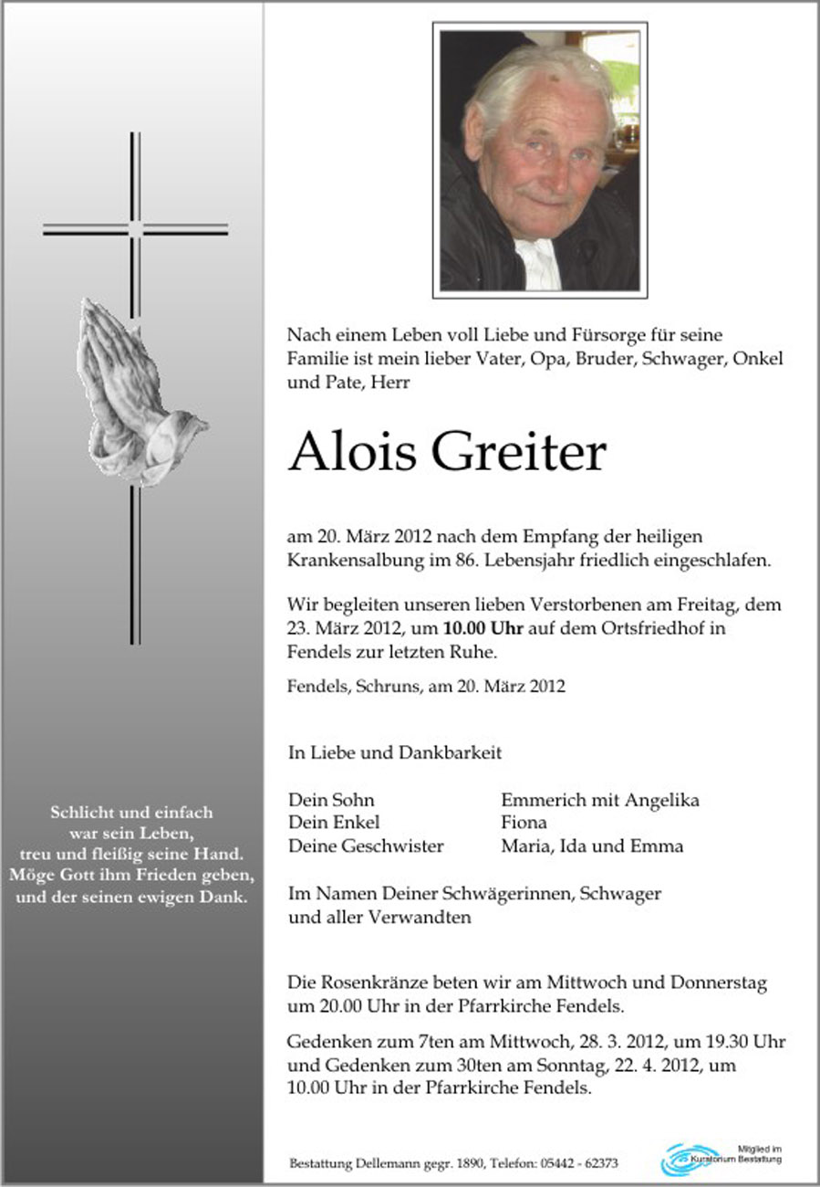   Alois Greiter