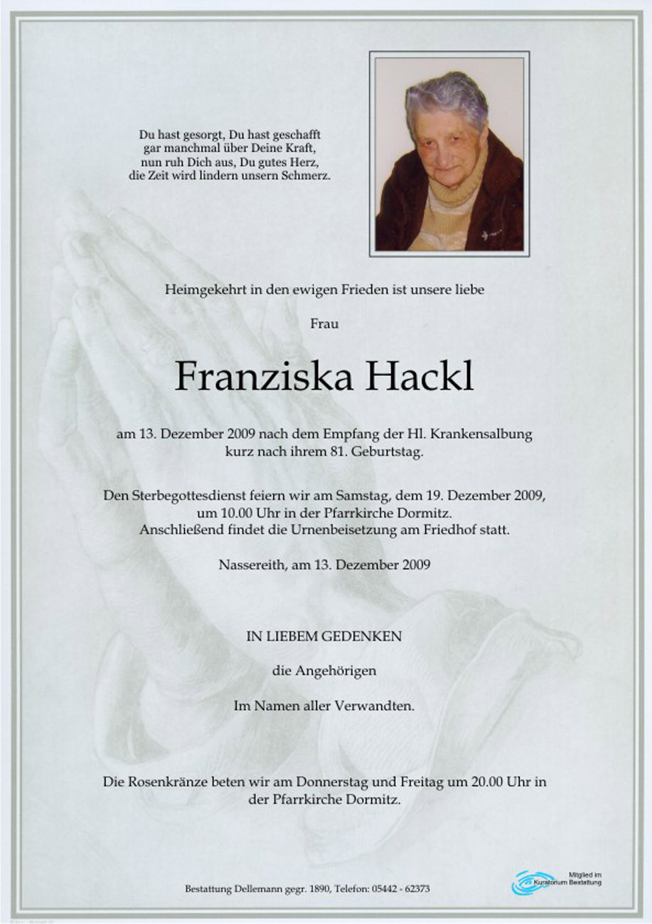   Franziska Hackl