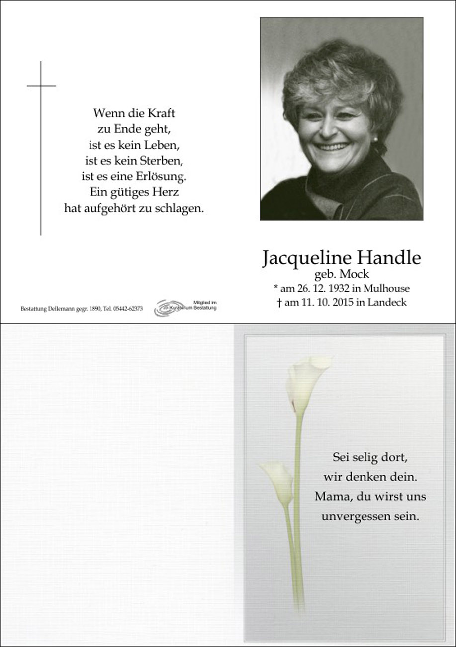 Jacqueline Handle 