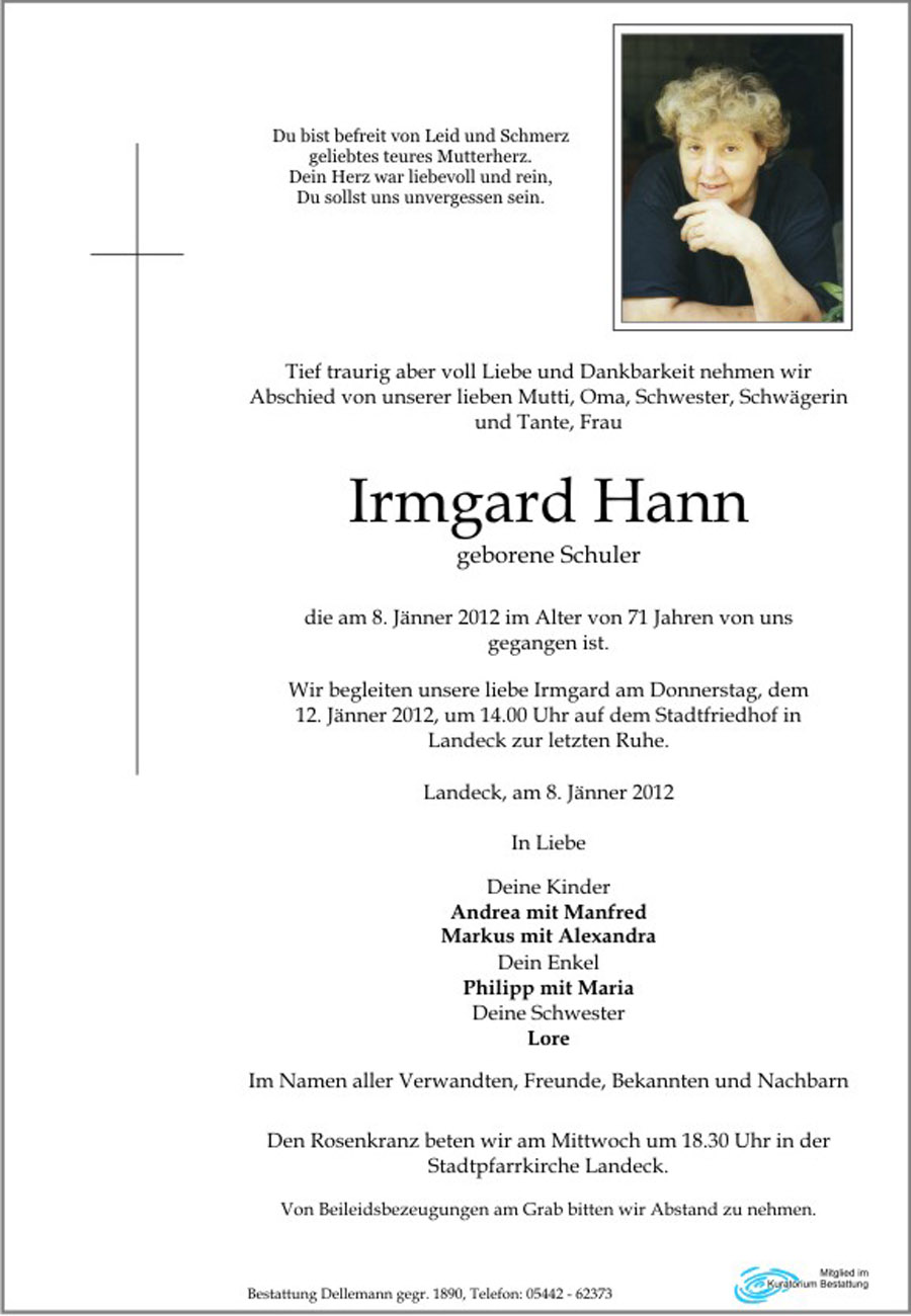   Irmgard Hann