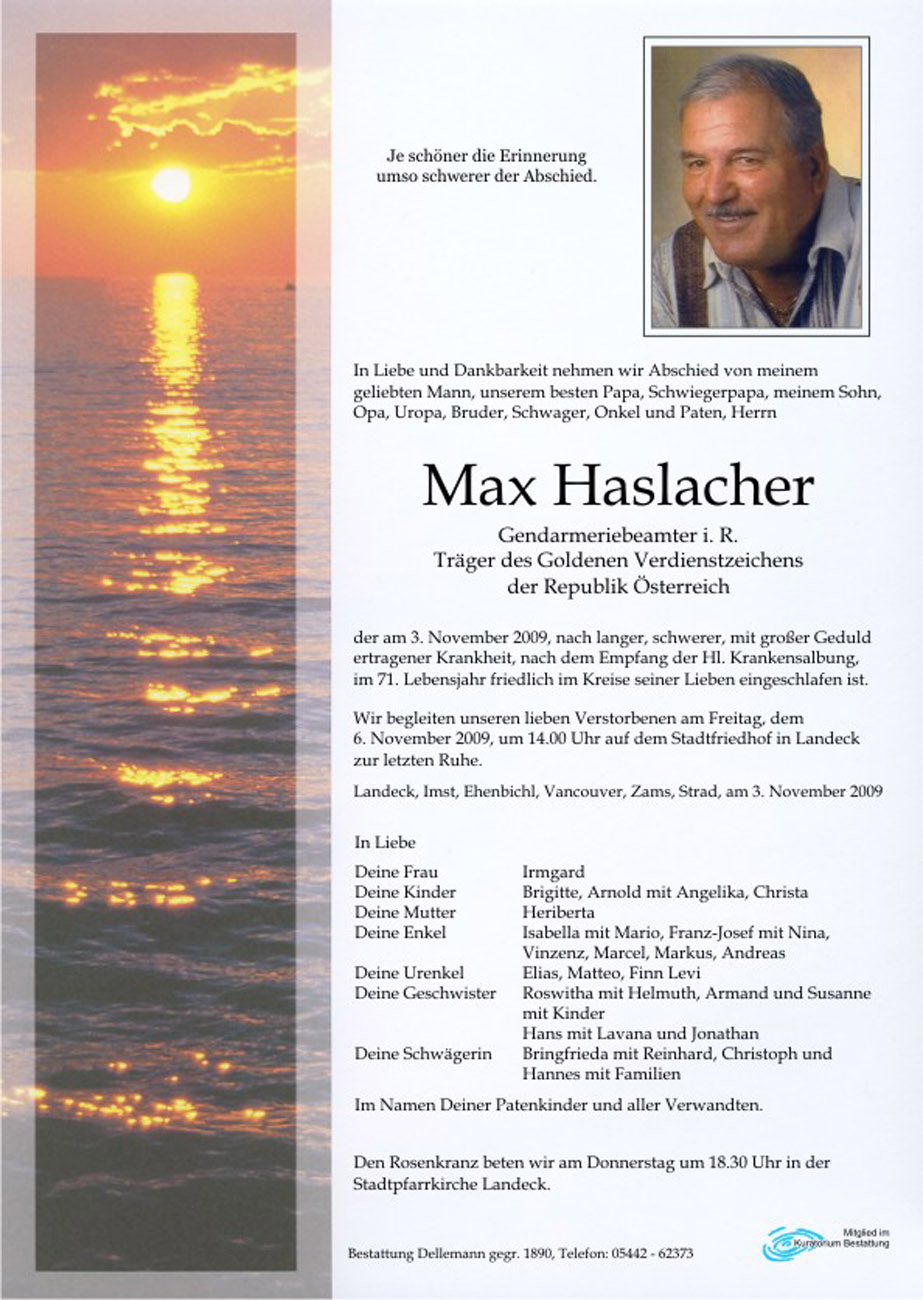   Max Haslacher