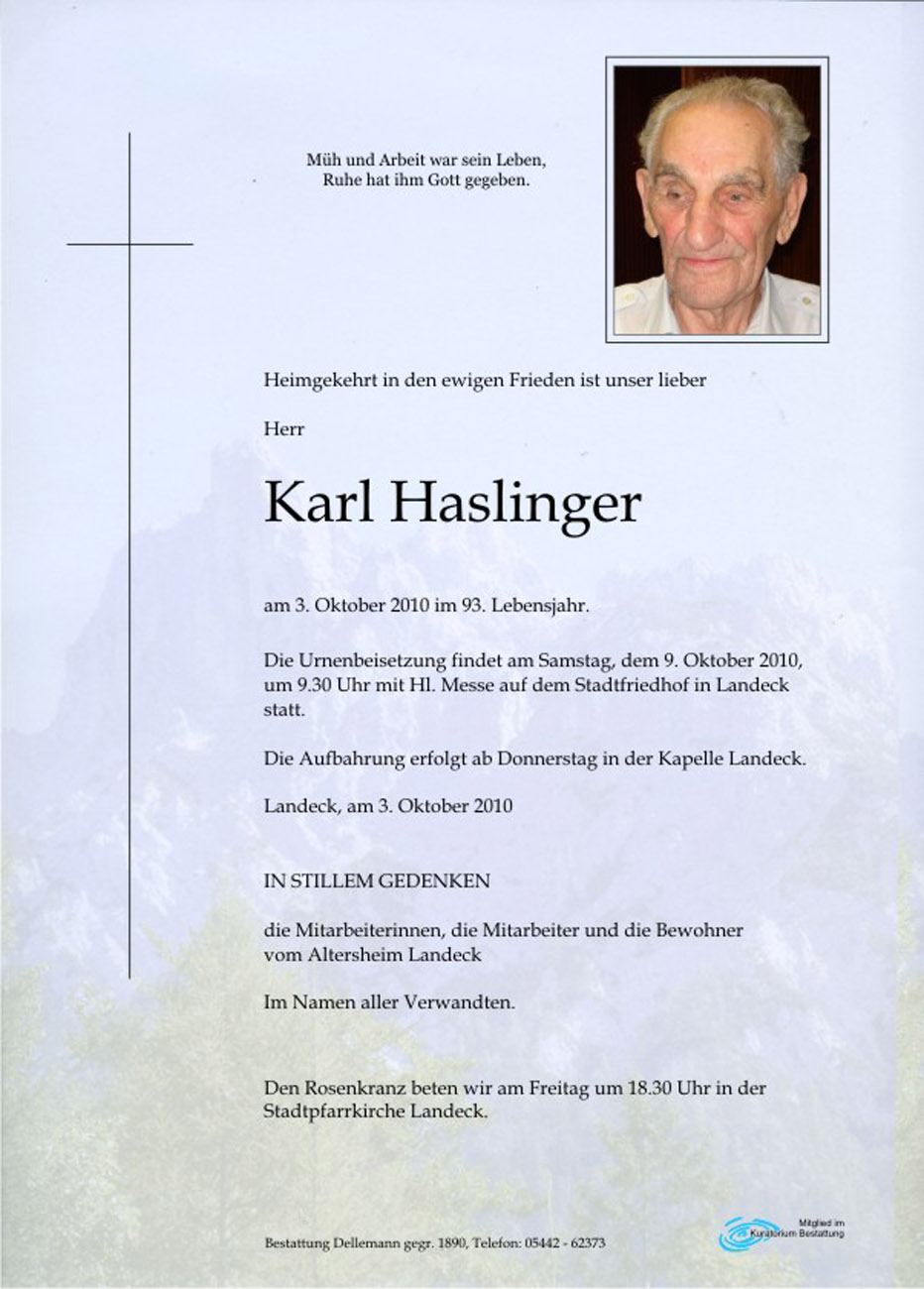   Karl Haslinger