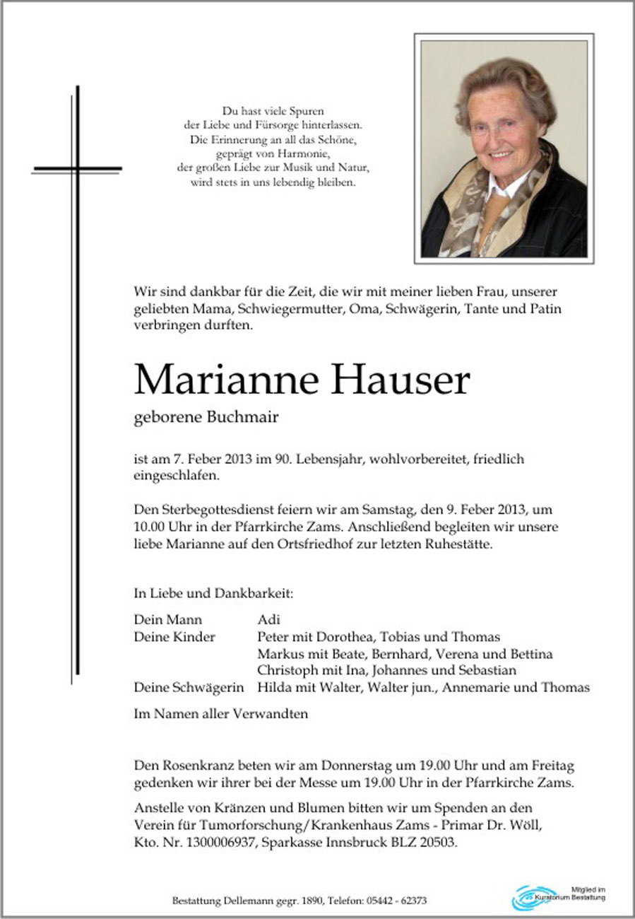   Marianne Hauser