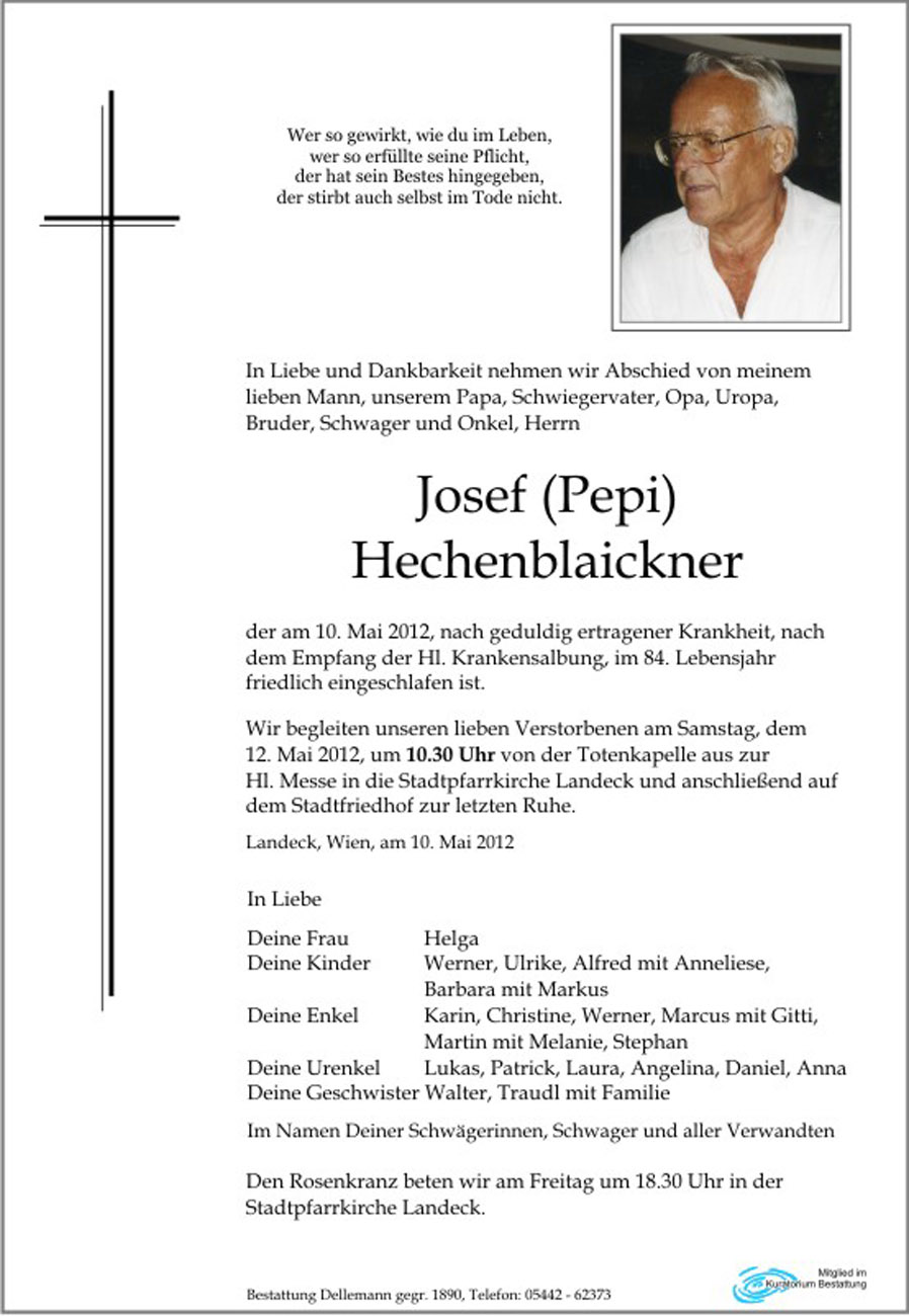   Josef (Pepi) Hechenblaickner