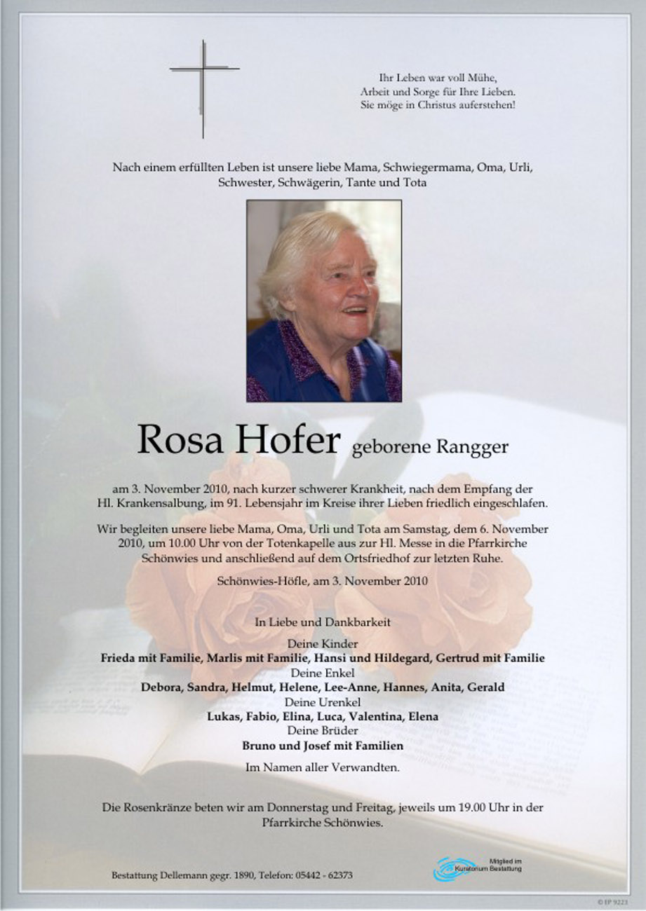   Rosa Hofer
