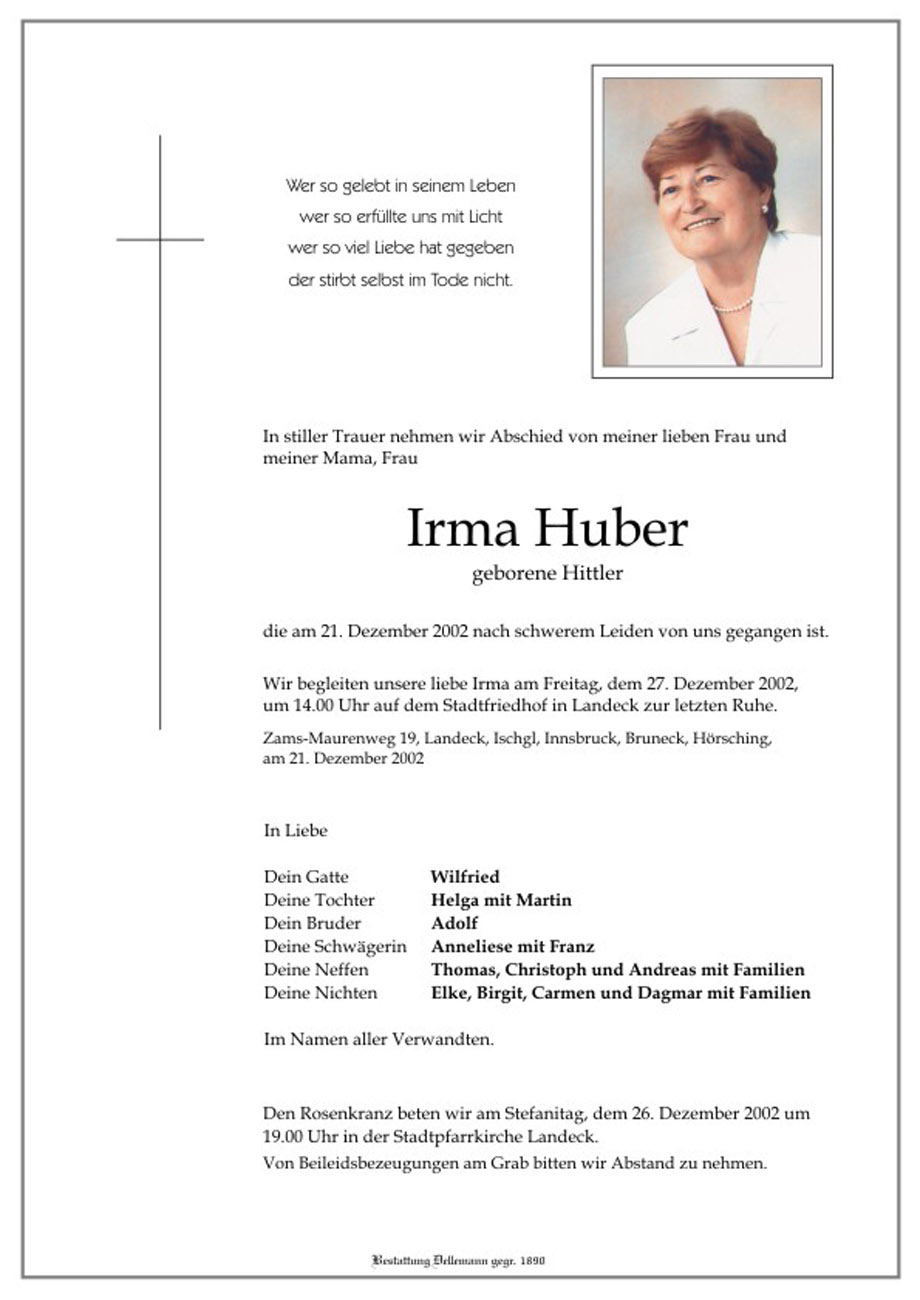   Irma Huber