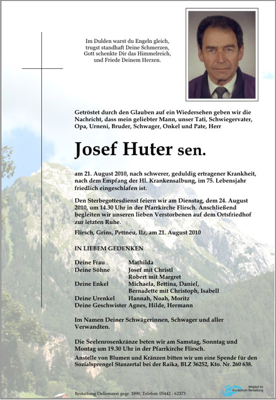   Josef Huter sen.