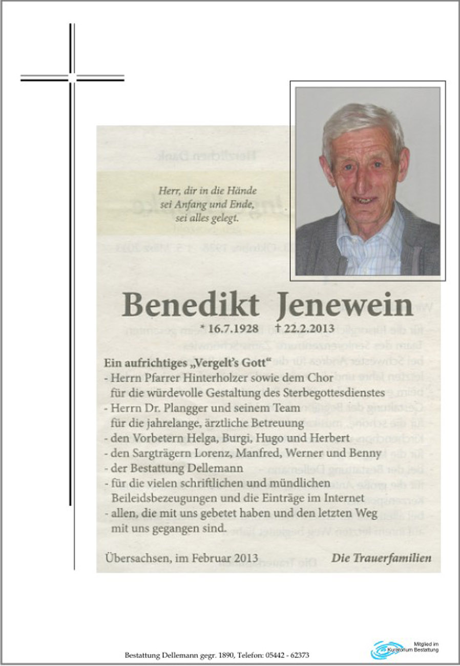   Benedikt Jenewein