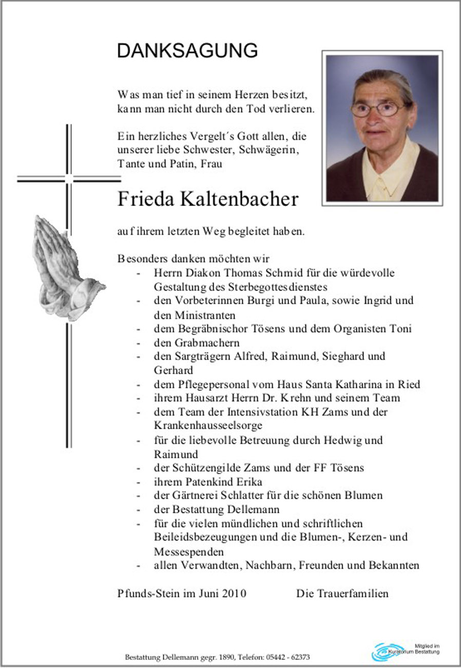   Frieda Kaltenbacher