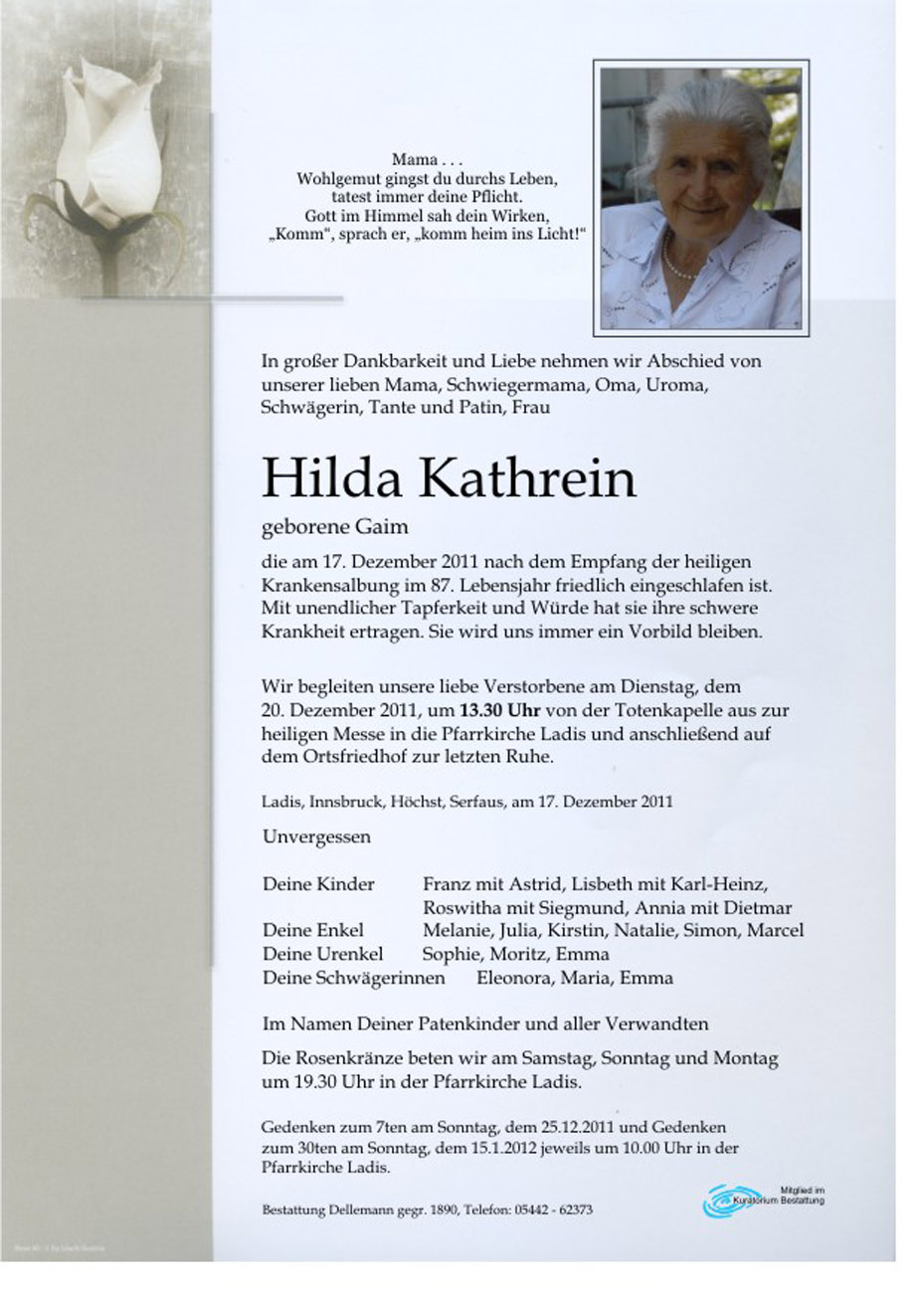   Hilda Kathrein