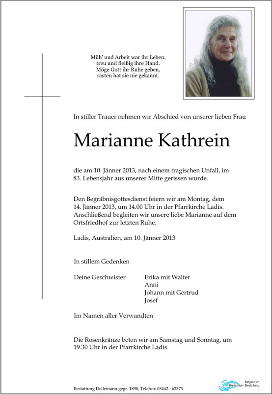   Marianne Kathrein