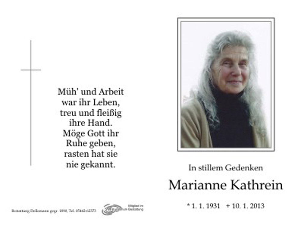   Marianne Kathrein
