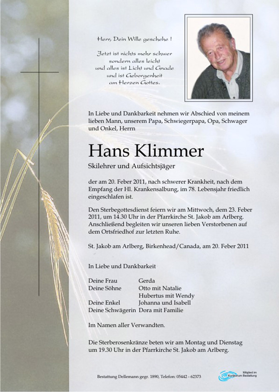   Hans Klimmer