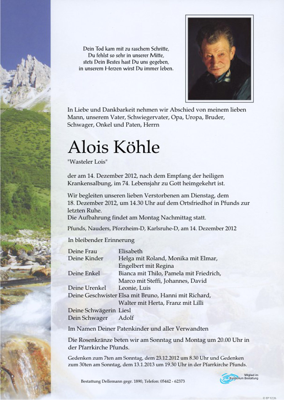   Alois Köhle