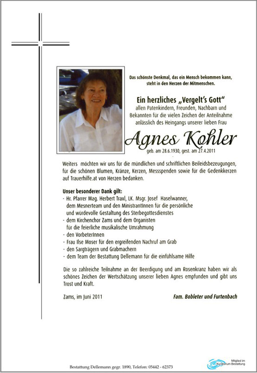   Agnes Kohler