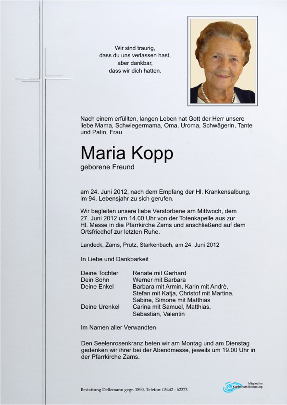   Maria Kopp