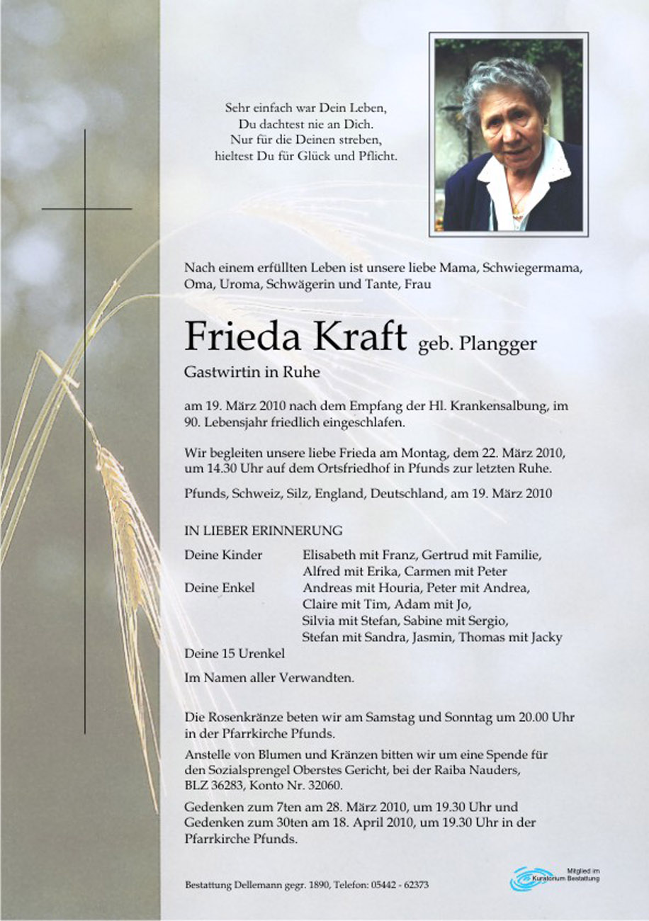   Frieda Kraft