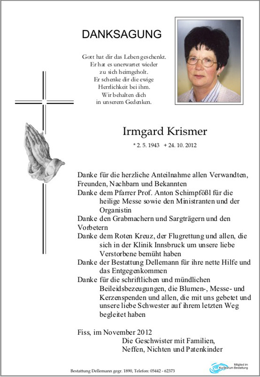   Irmgard Krismer