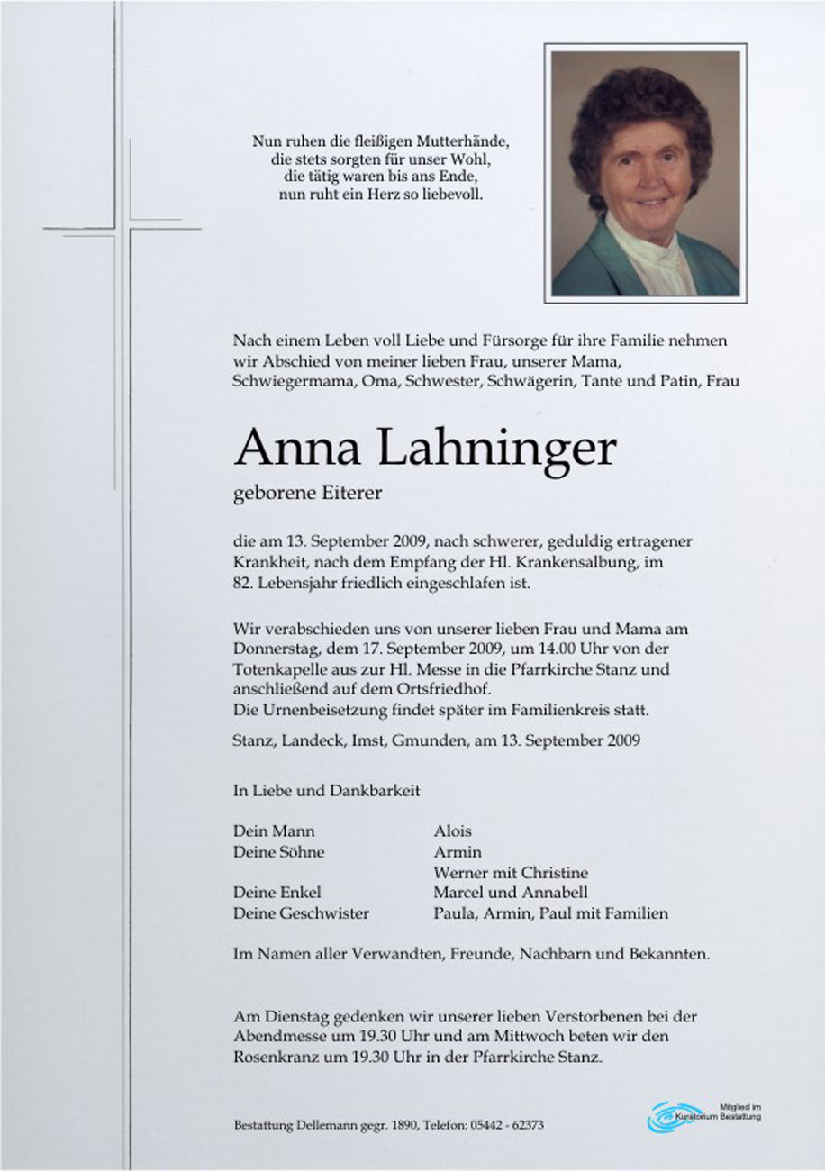   Anna Lahninger